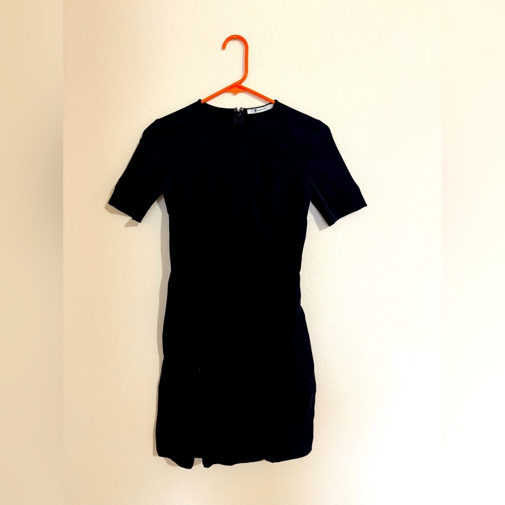 T by Alexander Wang Mini Texh Dress with Adjustable Slit - 0